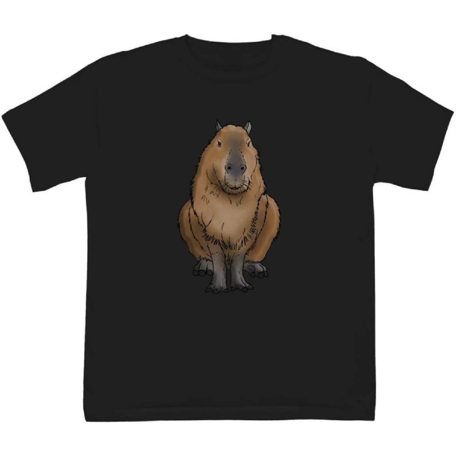 Azeeda  Сидящая капибара  Детские хлопковые футболки (TS029193) S