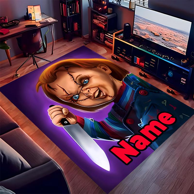 Custom personalization Chucky Print Area Rug - Soft, Washable Non-Slip Indoor Mat,Living Room,Home&Office Decorative Rug