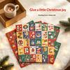 Christmas Greeting Card Vintage Santa Snowman Christmas Cards Holiday Greeting Cards For Friends 1/2/4/6/10 Design Randomly Sent