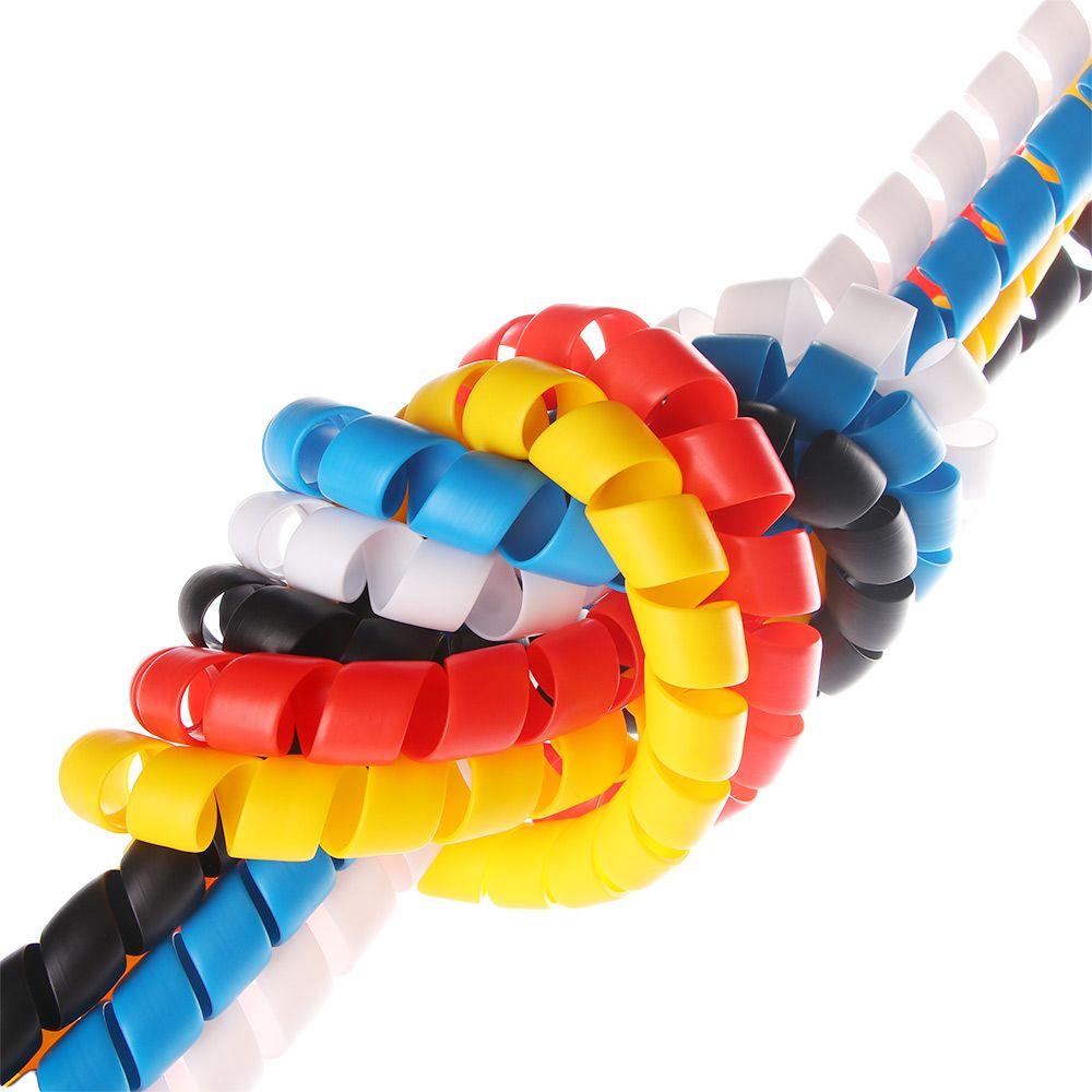 10mm/14mm Wrap Tube Wire Organizer Cable Sleeves Spiral Wire Casing Winding Pipe