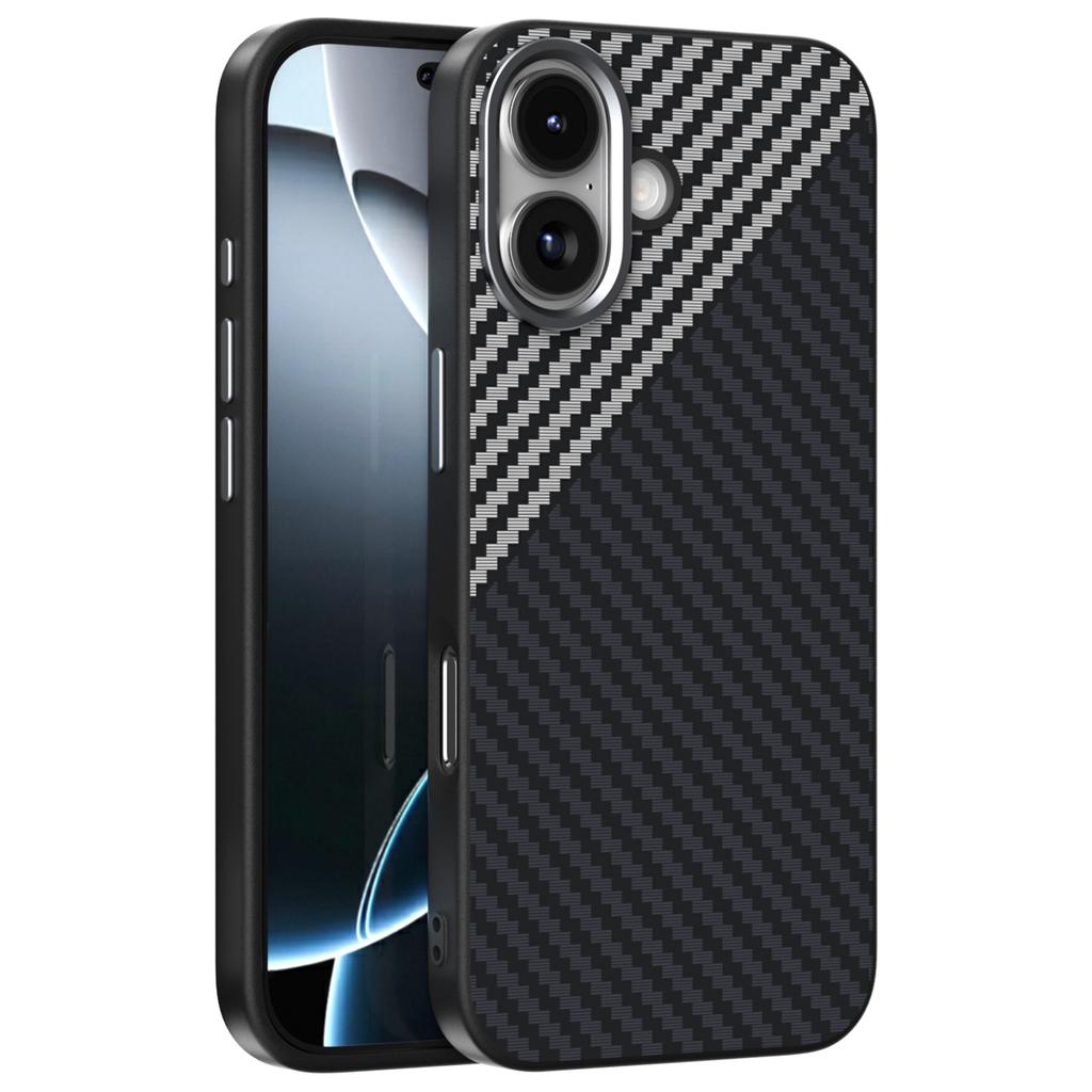 ABEEL For iPhone 17 Case Compatible with MagSafe Carbon Fiber Texture Back Cover