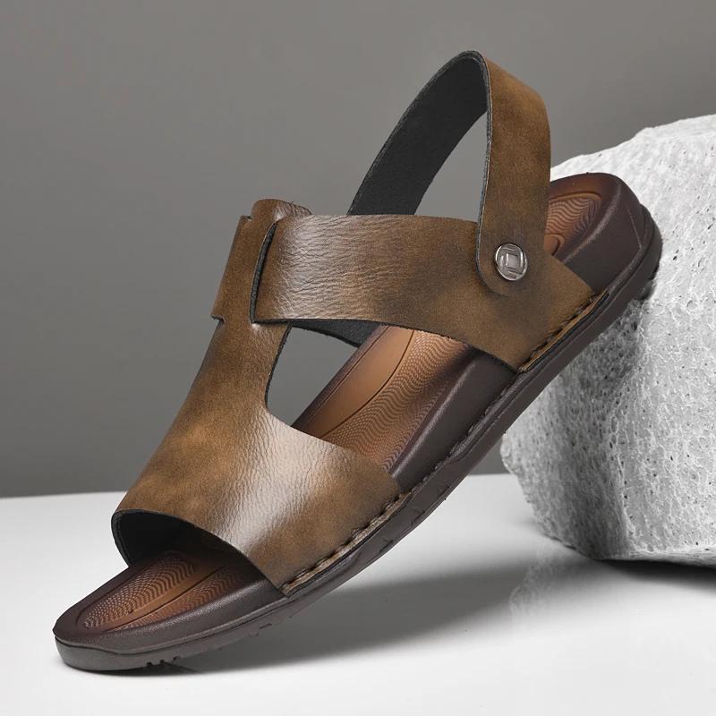 Outdoor Comfortable Beach Sandals Fashion Casual Shoes New Summer Sneakers Men's Hollow Out Sandals Lightweight Male Mesh Flats