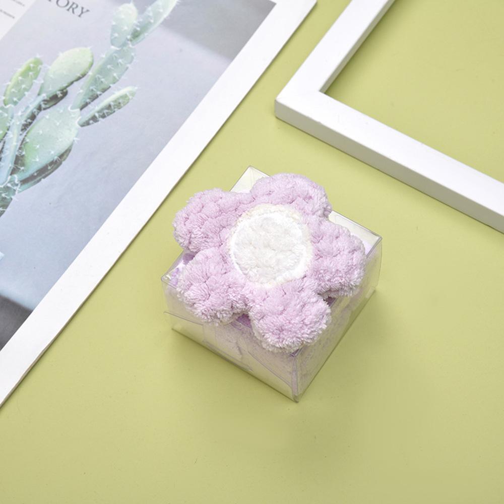 

Polyester Fabric Handkerchief Coralline Velvet Hand Towel Wishing Star/Flower Gift Towel Absorbent Hanging Wedding Celebration