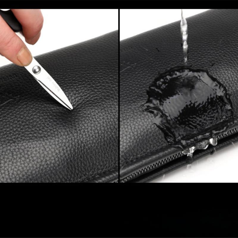 Äkta Herrhandväskor Herrläderväskor Business Casual Kuvertväskor Kohudskuplungar Herrväskor Plånböcker med Stor Kapacitet