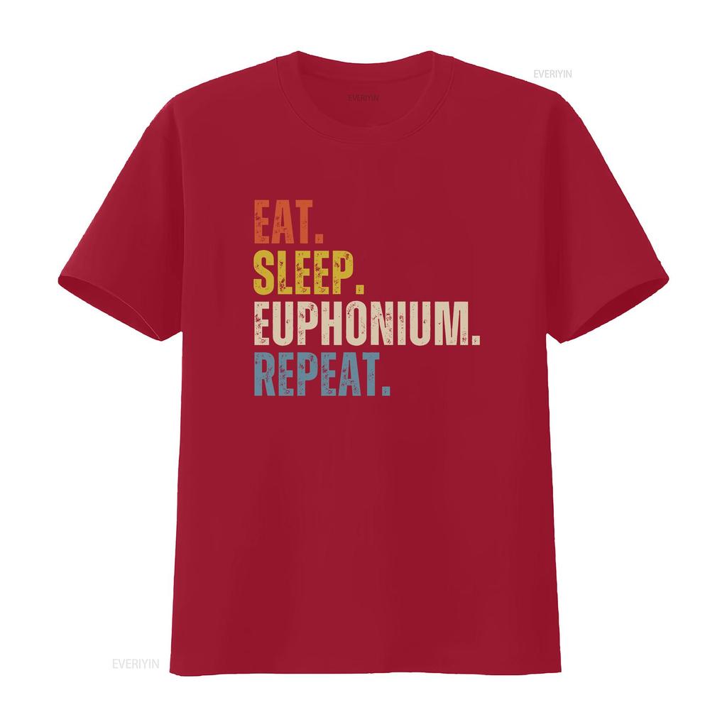 Euphonium T Shirt for Player Funny Lover vintage Washed designer clothes homme Slightly streetwear Stylish Unisex Casual