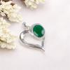 Green Onyx Gemstone 925 Sterling Silver Jewelry Handmade Pendant Birthday Gift CP-5-13