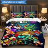 Alien heroes 3pcs K-pop music group Bedding set,Ideal for Bedroom, Dormitory,Including Duvet Cover And 2pcs Pillowcases,Fan gifts