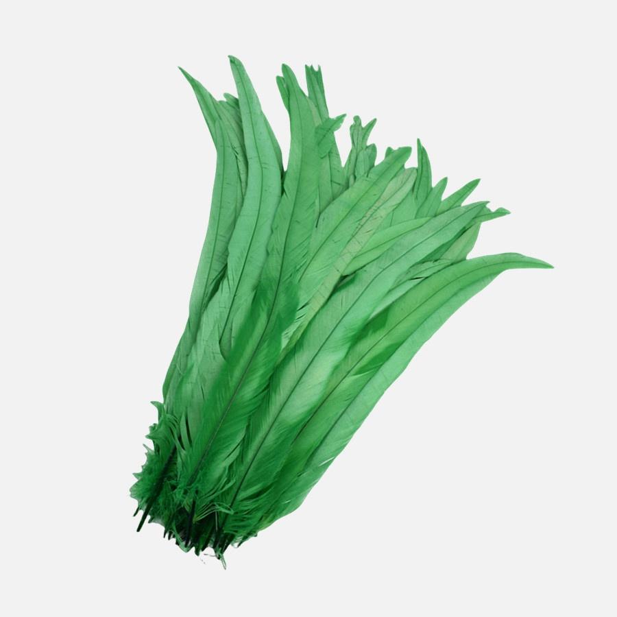 100Pcs 25-45CM DIY Rooster Feather Crafts Sewing Clothing Decor Plume Home Party Women's Feather Headwear Wedding Accessories