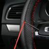 1PC Soft Fiber Leather Steering Wheel Covers Universal Braid Car Steering-wheel With Needles And Thread Interior Accessories
