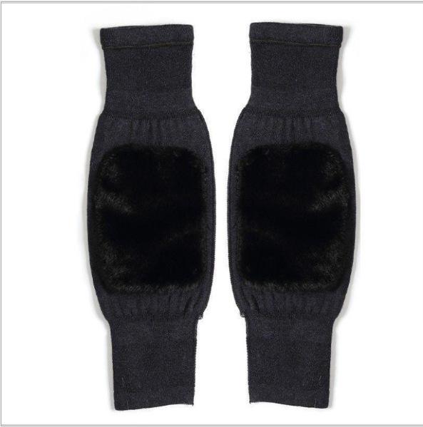 Unisex Thickened Velvet Knee Warmers for Elderly - Imitation Cashmere Cold Protection