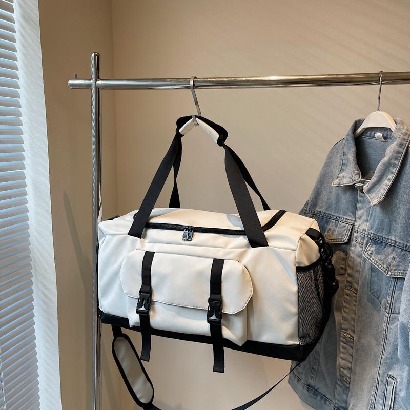 Velkokapacitní sportovní fitness taška, cestovní taška na zavazadla, suchá a mokrá samostatná crossbody taška, oddělené tašky na boty