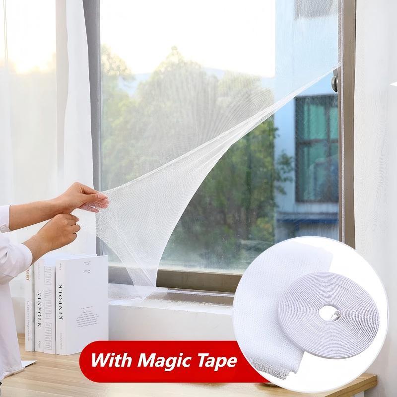 Zanzariera Invisibile per Finestra Tagliabile Trasparente Rete Anti Mosche Insetti per Camera da Letto Cucina Uso Domestico