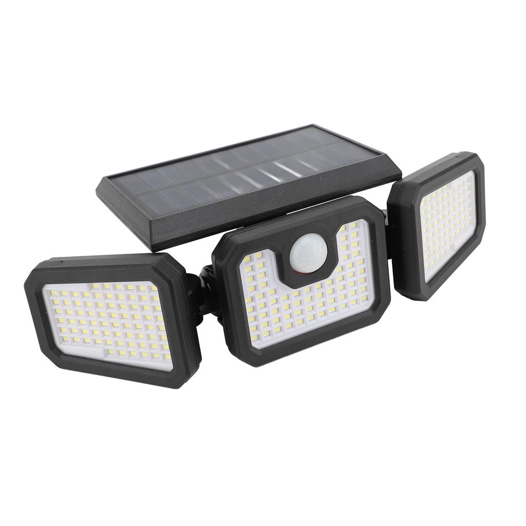 Outdoor Solar Wall Light with Motion Sensor Remote Control Foldable IP65 Waterproof 210LEDs Security Light 3 Lighting