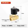 1/2" 3/4" 1" 2" Brass Electric Solenoid Valve Normally Closed 220V 24VDC 12VDC for Water Gas Oil Fitting
