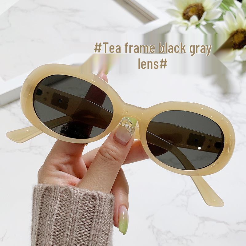 2025 European Retro Cat Eye Sunglasses: Women s Oval Small Frame with UV Protection Sunglasses Only