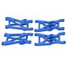 RC Front and Rear Lower Suspension Arm Set Aluminum Alloy RC Swing Arm Set for LOSI 1 10 22S 2WD RC Cars Blue