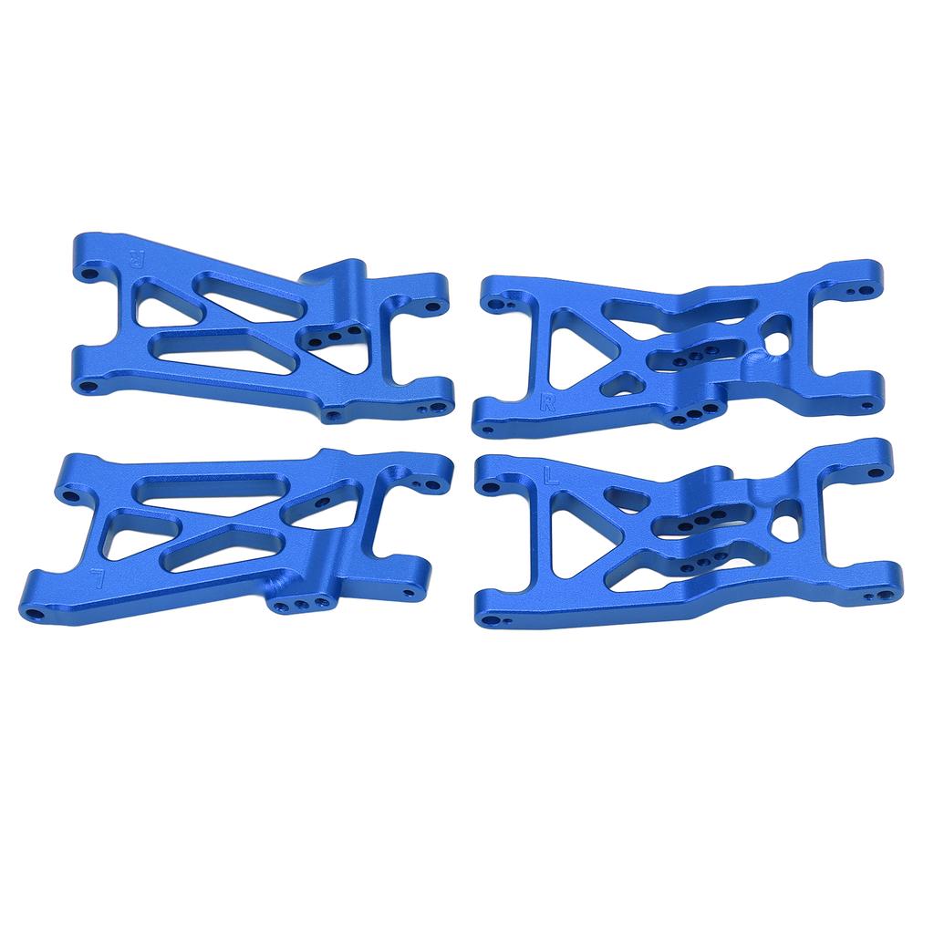 RC Front and Rear Lower Suspension Arm Set Aluminum Alloy RC Swing Arm Set for LOSI 1 10 22S 2WD RC Cars Blue