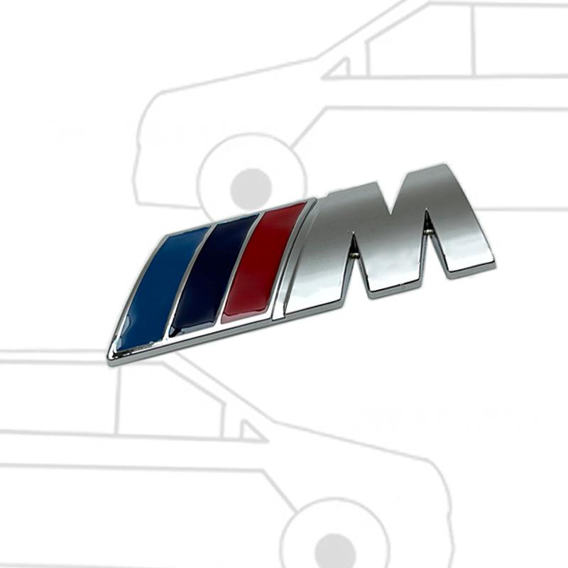 Grilă și Autocolant Aripă Compatibile cu Logo M pentru BMW: Seriile 1, 3, 4, 5, X1, X3, X5