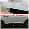 Sidokroppslister / Baklucka Dekorkåpa Trim för Citroen C5 Aircross 2018 - 2024 Rostfritt Stål Tillbehör