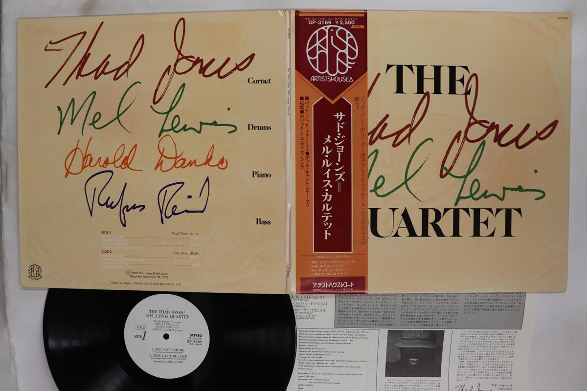 

LP Record THAD JONES MEL LEWIS Thad Jones Mel Lewis Quartet GP3169PROMO ARTISTS HOUSE 1978 Japan Obi Jazz Used