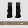 Unisex Autumn Split-Toe Over-the-Knee Socks: Solid Color, Non-Slip, Odor-Resistant, Antibacterial, Breathable, Versatile Casual Wear