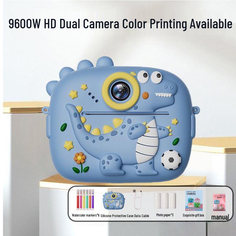 Children's Instant Print Camera: Capture Photos & Videos, Ideal Toy Gift for Girls Z13