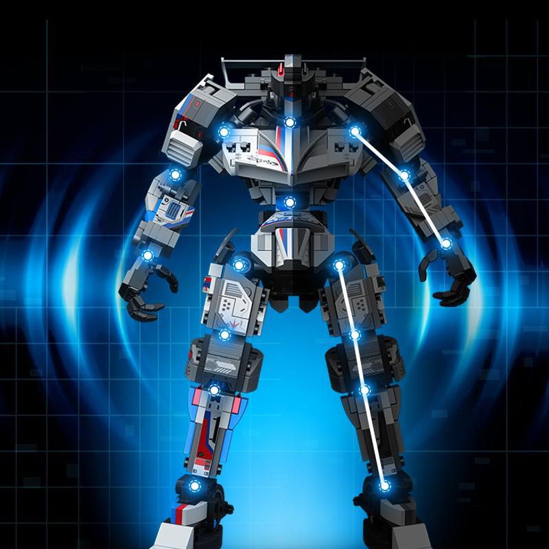 Non-Toxic Sembo Block Combined Transforming Mecha Robot Building Blocks Kits Moc Sports Car For Kids Toys Children Gifts Transforming Robot