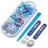 Skater Children's Lunch Box Trio Set Chopsticks Spoon Fork Kids Cutlery Antibacterial Treatment Easy To Open Sliding Type Made In Japan Sonic TACC2AG