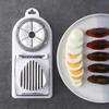 1PC-Multifunctional 2-in-1 Stainless Steel Egg Slicer Egg Cutting Tool Preserved Egg Slicer Egg Separator 2