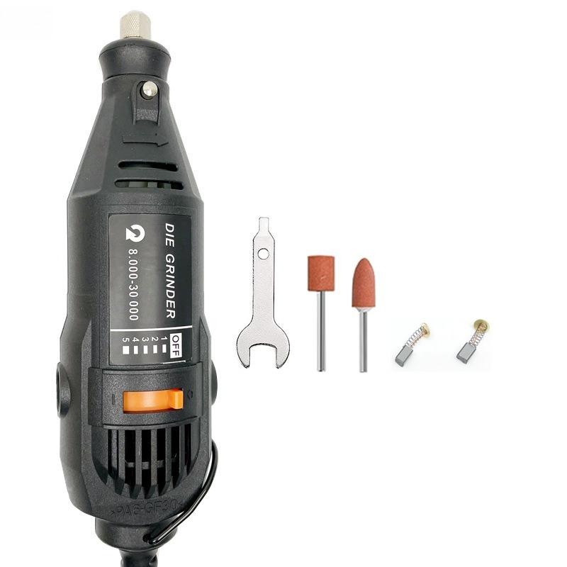 Speed Control Mini Electric Grinder Micro Rotary Grinder 130W Handheld Grinder DIY High Power Portable Electric Drill Set EU Plug