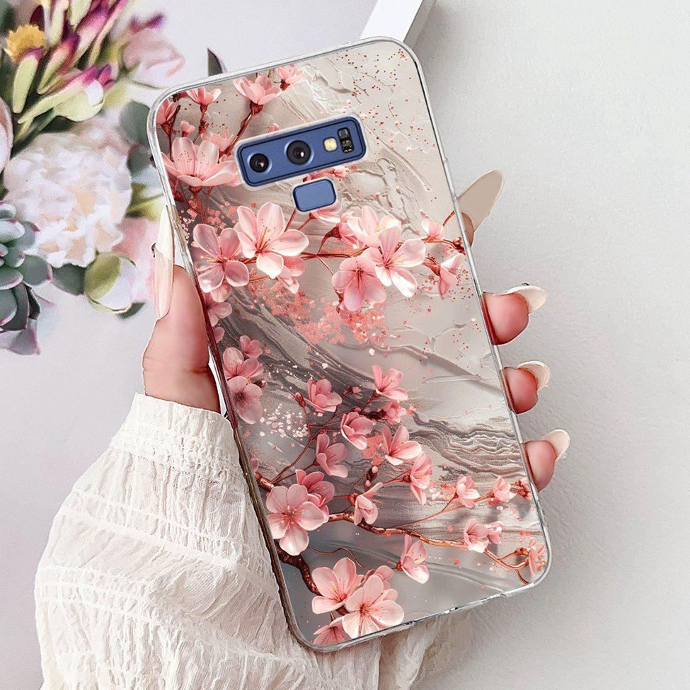 Clear For Samsung Note9 Case Cute Cat Fashion Luxury Painted Soft Cover Phone For Samsung Galaxy Note 9 Case SM-N9600 SM-N960F