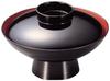 Bowl Mallet Black with Red Interior X Thermosetting Resin or Urea For Use In Commercial Use 6-inch High-footed Bowl, [18.9 12.2cm] (melamine Resin)