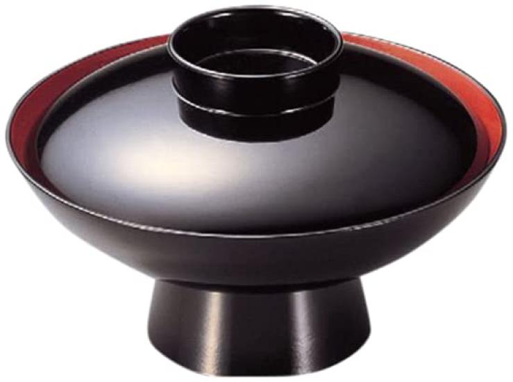 

Миска-молоток черная с красным интерьером x Термореактивная смола или мочевина Для коммерческого использования 6-дюймовая миска на высокой ножке, [18.9 12.2см] (меламиновая смола)