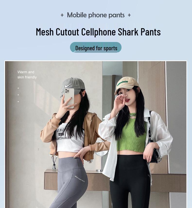 Haifischhose Damen Hohe Taille Bauchkontrolle Hüftlift Yoga Leggings, Frühling/Herbst 2024, Übergröße, mit Taschen, Barbie-Stil.