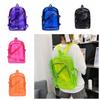 Bonbonfarbene durchsichtige Rucksacktasche für Jugendliche Klare Umhängetasche Schultasche für Schüler Outdoor