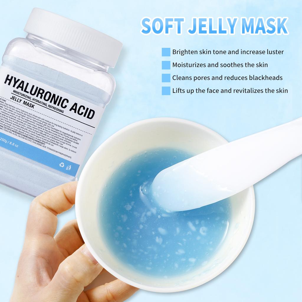 Maschera in Polvere Gelatina di Rosa per il Viso Idrata Nutre Ammorbidisce e si Rimuove Delicatamente per una Pelle Liscia e Luminosa
