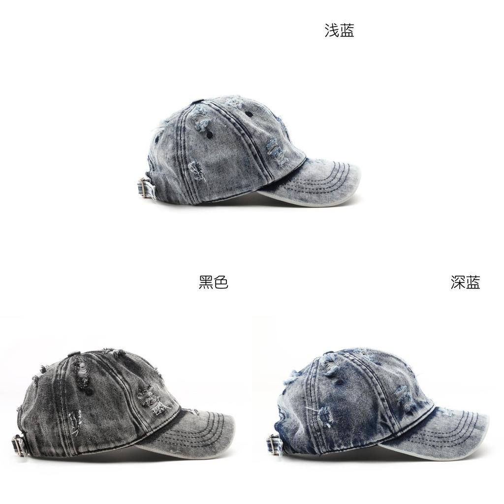 Cotton Denim Baseball Cap With Curved Brim Waterproof Breathable Sun Hat For Outdoor Activities