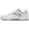 Slip Resistant Abrasion Resistant Low Top Skateboard Shoes Men's White Green 112348011-1