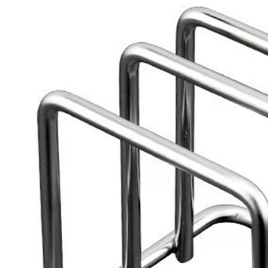 Cutting Board Stand Stainless Steel Countertop Organizer Space-Saving Chopping Board Holder for Pot Lids Bakeware Cookie Sheets Storage