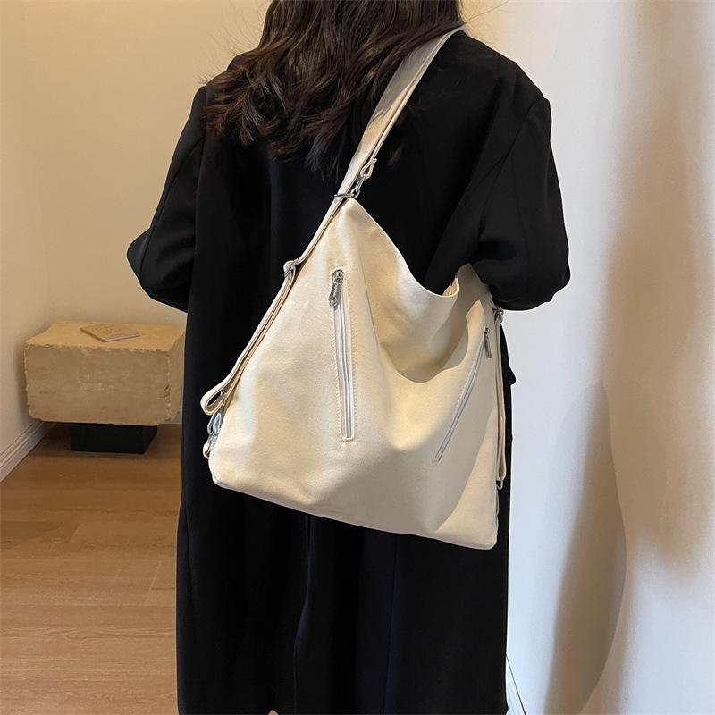 Retro tote bag, new fashionable and simple shoulder messenger bag, niche design sense, commuter bag for work, women