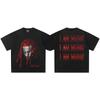 Playboi Carti I Am Music Doppelseitiges Grafik-T-Shirt Unisex Damen Oversized Hip Hop Rapper Lässig Baumwolle Kurzarm Modern