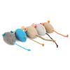 Catnip Mice Cat Toy Blue Gray Pink Fun Plush Mouse Cats Kitten Scratch Bite Pet Interactive Toy