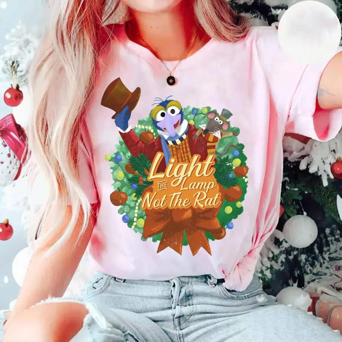 

Trend Casual Shortsleeved Christmas Carol Lighting Oil Lamp No Mouse Tshirt Christmas Family Gift Ill Tell A S