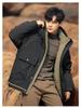2025 Herr Huvförsedd Dun Vindjacka: Vintervärme & Stil