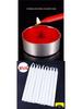 Red & White Long Pole Candles - 100 Pack, Free Shipping, Large Size for Power Outages & Emergency Lighting.