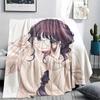 1PC The Fragrant Flower Blooms Print Flannel Blanket, High quality All Seasons, Home Decor, Warmth and Comfort, Perfect for Christmas Gifts