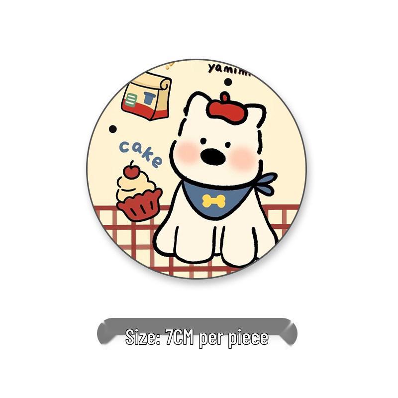 Cartoon Cute Non-slip Car Cup Mat - Heat Insulation & High Temp Resistance