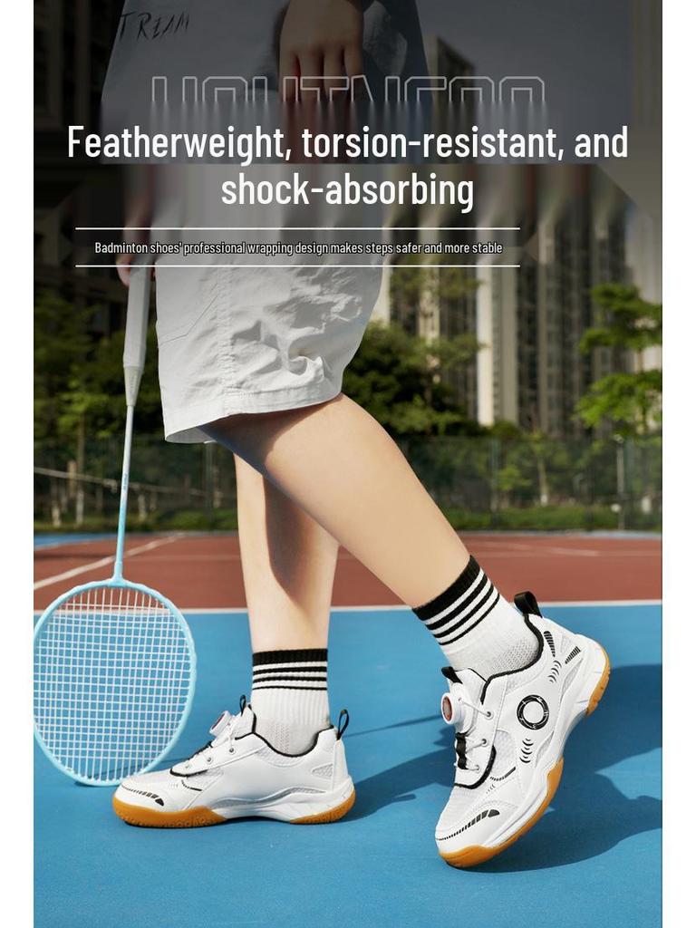 Chaussures de Sport Légères Respirantes Antidérapantes pour Garçons (Enfants Moyens/Grands), Collection Automne/Hiver 2025 - Idéales pour le Badminton et le Tennis