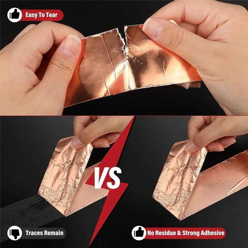 AEE4-Copper Tape, Copper Foil Tape, Copper Tape Conductive Adhesive, Copper Foil Tape For Stained Glass Guitar