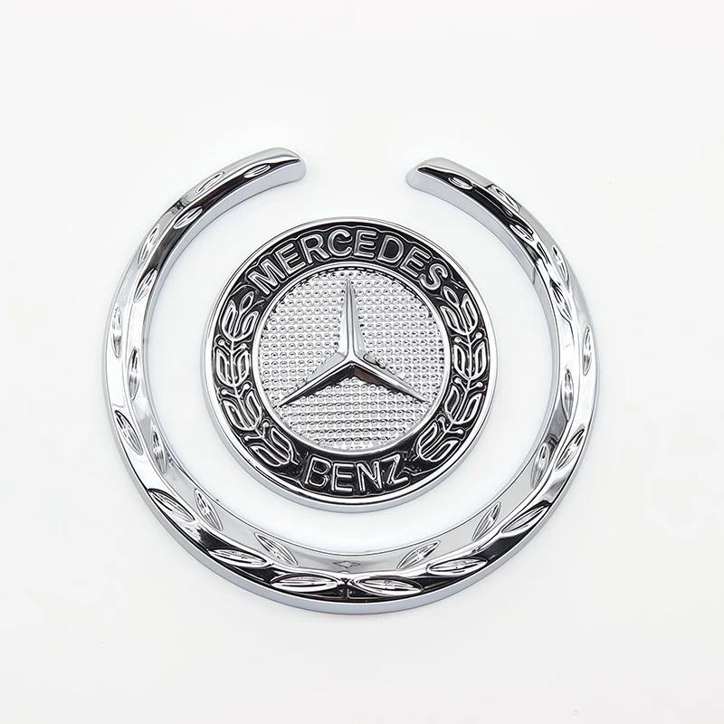

GLC GLB 3D Emblem Car Window Sticker Metal Auto Body Tail Decal For Mercedes Benz AMG class W203 W204 W211 W205 W220 W212 W201 чёрный